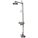 Kombineeritud dušš pakub terviklikku kaitset töökohal. Kehadušš, näodušš ja avariidušš ühes seadmes tagavad kiire abi kemikaalidega kokkupuutel.